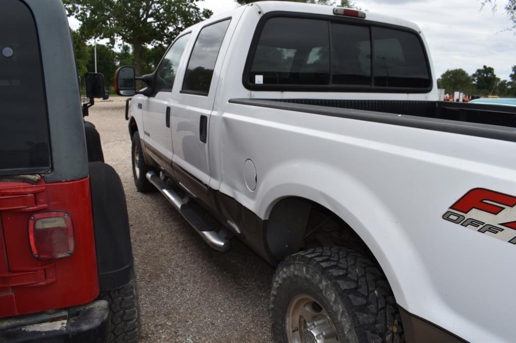 2003 FORD F250 PICKUP 4X4 POWERSTROKE (VIN # 1FTNW21P23EB80262) (SHOWING APPX 199,444 MILES, UP TO T