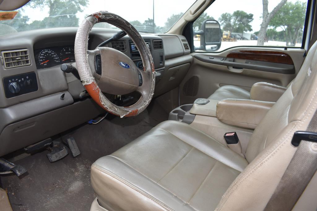 2003 FORD F250 PICKUP 4X4 POWERSTROKE (VIN # 1FTNW21P23EB80262) (SHOWING APPX 199,444 MILES, UP TO T