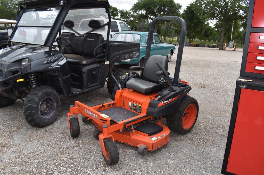 KUBOTA ZG142E ZERO TURN MOWER (SERIAL # 12077) (NOT RUNNING) (SHOWING APPX 227 HOURS, UP TO THE BUYE