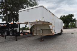 2004 26' CM GOOSENECK CARGO TRAILER 26' FLOOR 7' NOSE 8' WIDE (VIN # 49TCG262141068437) (TITLE ON HA