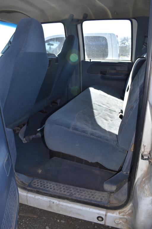 1999 FORD F250 SUPER DUTY XLT PICKUP (VIN # 1FTNW21S3XEA70377) (SHOWING APPX 261,143 MILES,  UP TO T