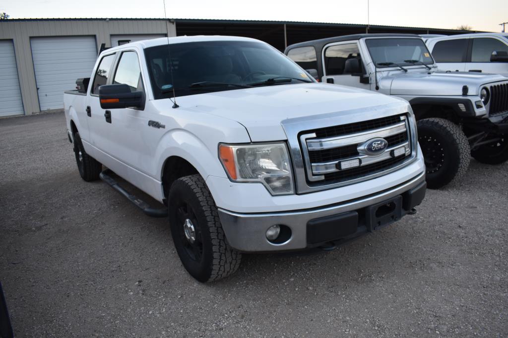 2014 FORD F150 PICKUP 4X4 (VIN # 1FTFW1EF2EKD55324) (SHOWING APPX 68,562 MILES, UP TO THE BUYER TO D