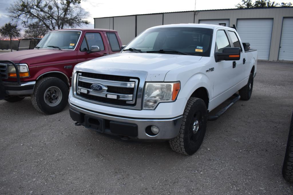 2014 FORD F150 PICKUP 4X4 (VIN # 1FTFW1EF2EKD55324) (SHOWING APPX 68,562 MILES, UP TO THE BUYER TO D