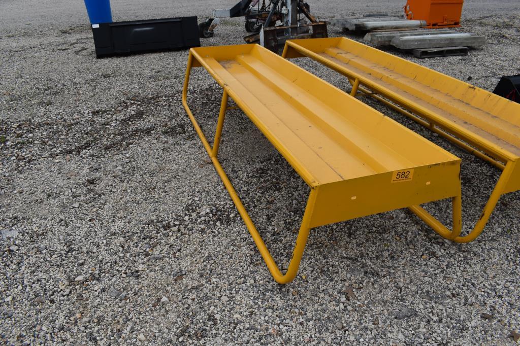 10' METAL FEED TROUGH