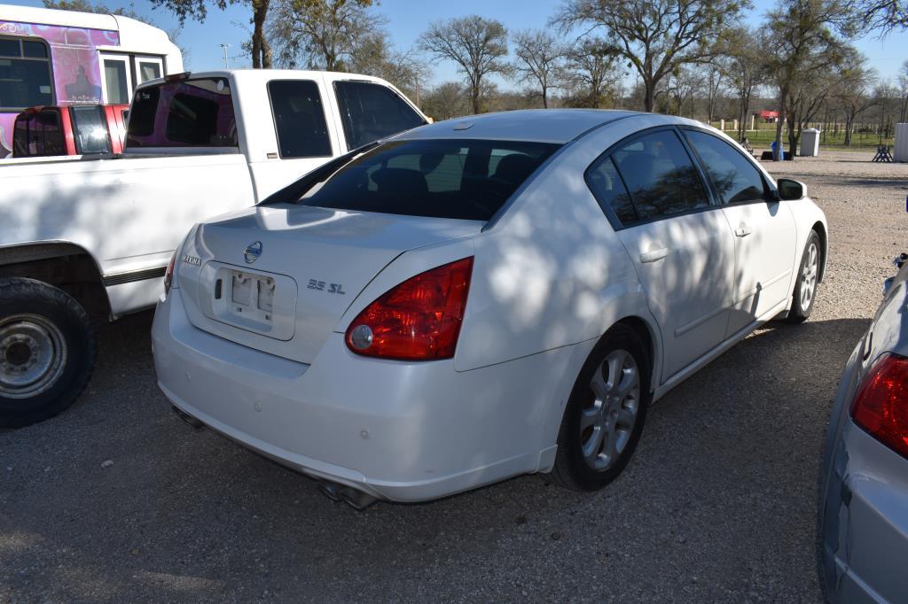 2008 NISSAN MAXIMA CAR (VIN # 1N4BA41E78C818994) (SHOWING APPX 123,316 MILES, UP TO THE BUYER TO DO