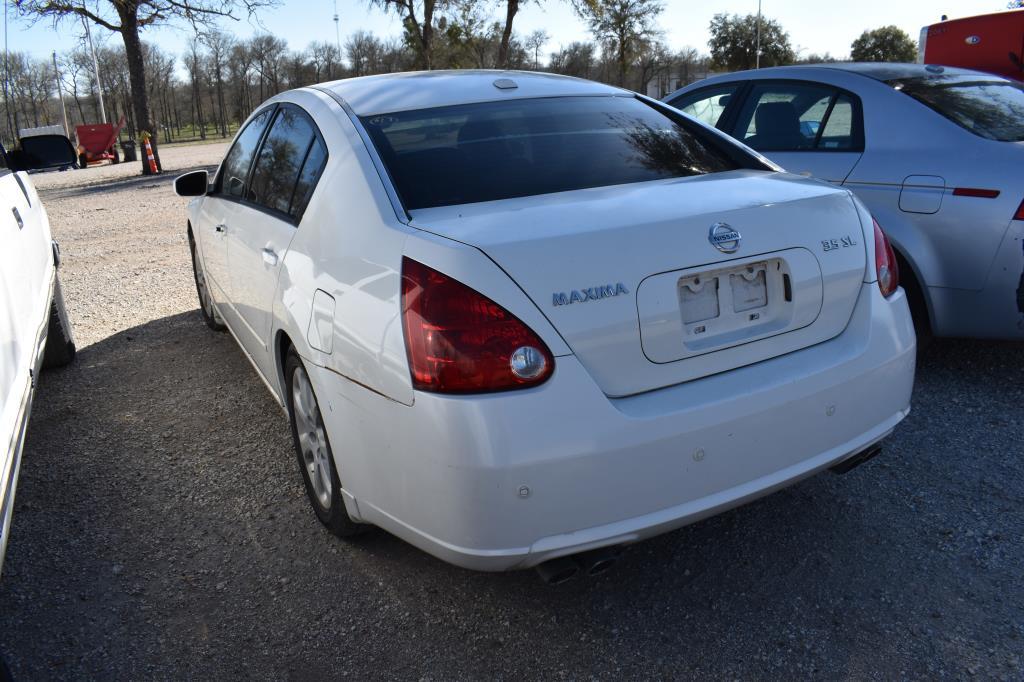 2008 NISSAN MAXIMA CAR (VIN # 1N4BA41E78C818994) (SHOWING APPX 123,316 MILES, UP TO THE BUYER TO DO