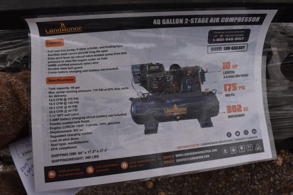 40 GALLON 2-STAGE AIR COMPRESSOR (K)