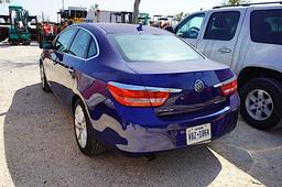2013 BUICK VERANO CAR (NOT RUNNING) (VIN # 1G4PS5SK8D4101849) (SHOWING APPX 134,956 MILES, UP TO THE