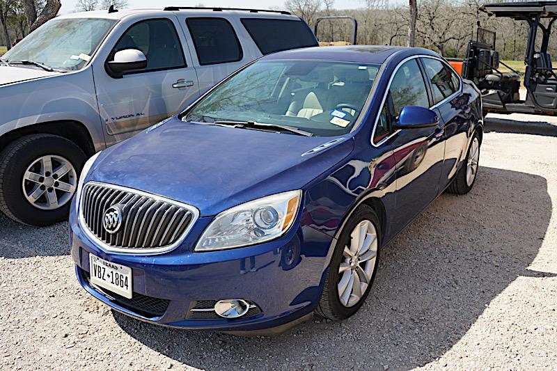 2013 BUICK VERANO CAR (NOT RUNNING) (VIN # 1G4PS5SK8D4101849) (SHOWING APPX 134,956 MILES, UP TO THE