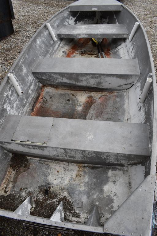 12' ALUMINUM BOAT (STOCK POND USE ONLY - NO PAPERWORK)