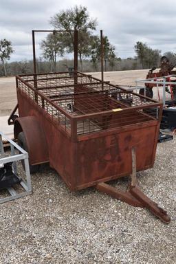 HOG TRAP TRAILER (PLATE # GFSY69) (REGISTRATION RECEIPT ON HAND AND WILL BE MAILED CERTIFIED WITHIN