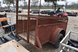 HOG TRAP TRAILER (PLATE # GFSY69) (REGISTRATION RECEIPT ON HAND AND WILL BE MAILED CERTIFIED WITHIN