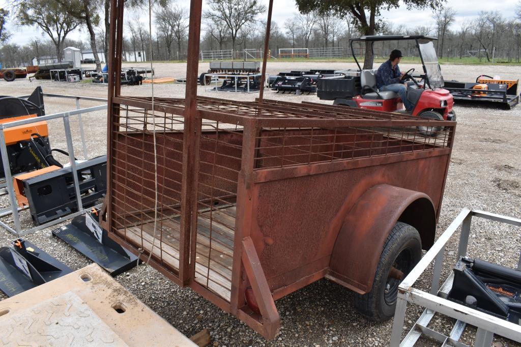 HOG TRAP TRAILER (PLATE # GFSY69) (REGISTRATION RECEIPT ON HAND AND WILL BE MAILED CERTIFIED WITHIN
