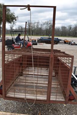 HOG TRAP TRAILER (PLATE # GFSY69) (REGISTRATION RECEIPT ON HAND AND WILL BE MAILED CERTIFIED WITHIN
