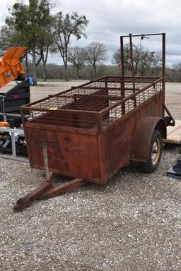 HOG TRAP TRAILER (PLATE # GFSY69) (REGISTRATION RECEIPT ON HAND AND WILL BE MAILED CERTIFIED WITHIN