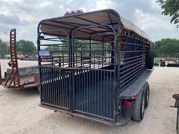 1993 6' X 16' GOOSENECK CATTLE TRAILER I-BOLT HITCH (VIN # 16GSH6C23PB046045) (I-BOLT HITCH ADAPTER