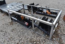 SKID STEER POSTHOLE DIGGER W/ 12" AND 18" AUGER