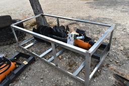 SKID STEER POSTHOLE DIGGER W/ 12" AND 18" AUGER