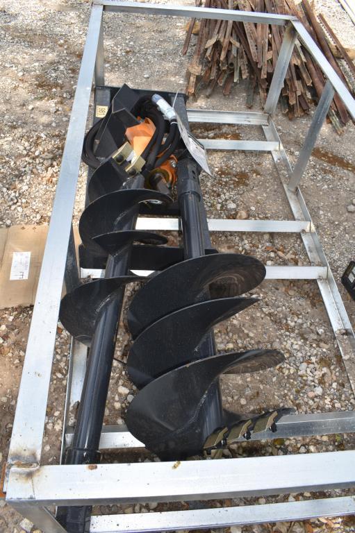 SKID STEER POSTHOLE DIGGER W/ 12" AND 18" AUGER