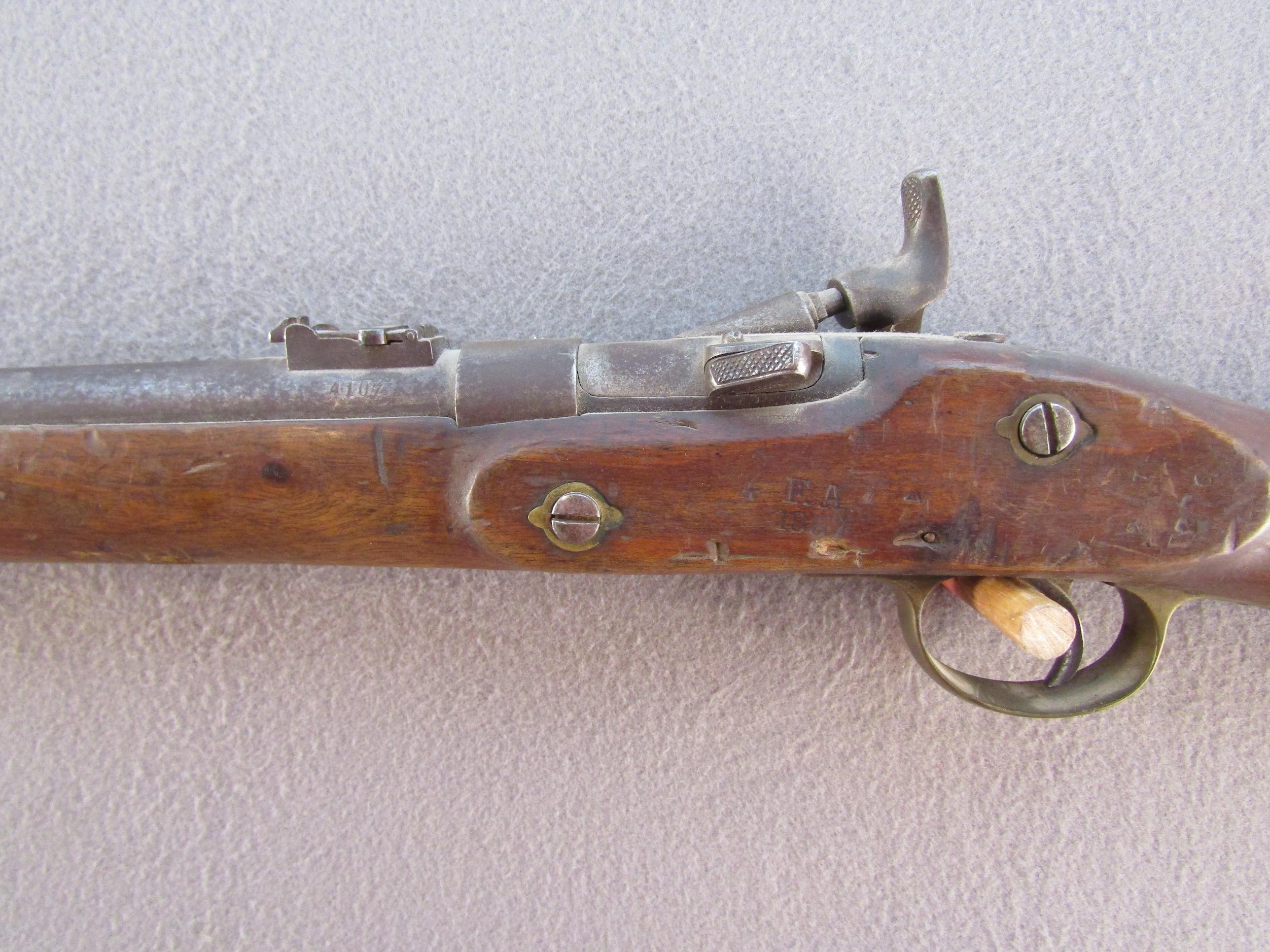 antique: BRITISH SNIDER CARBINE CONVERSION, 577 CAL, S#4107