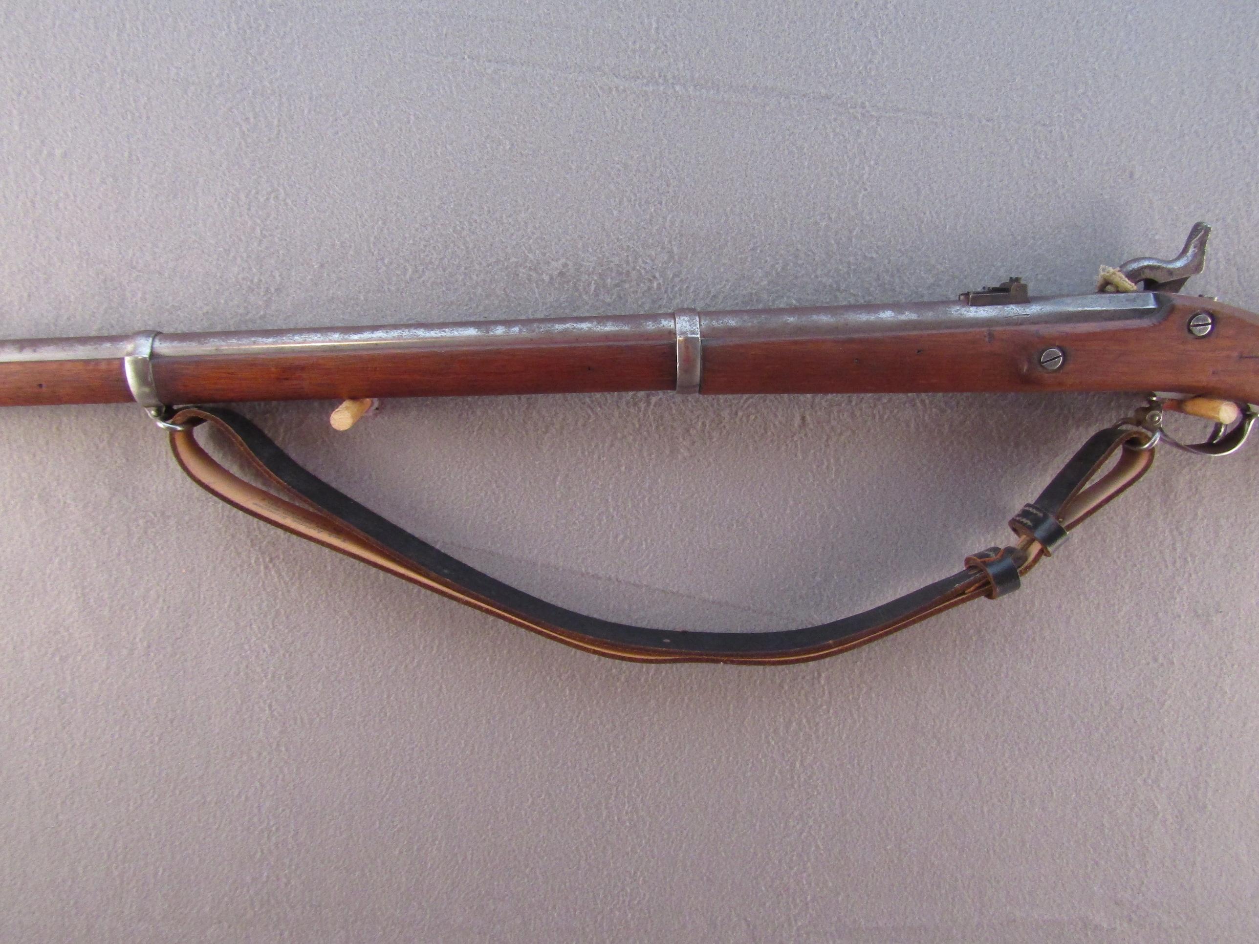 black powder:  SPRINGFIELD MODEL 1861 PERCUSSION MUZZLE LOADING RIFLE, 69CAL, NVSN