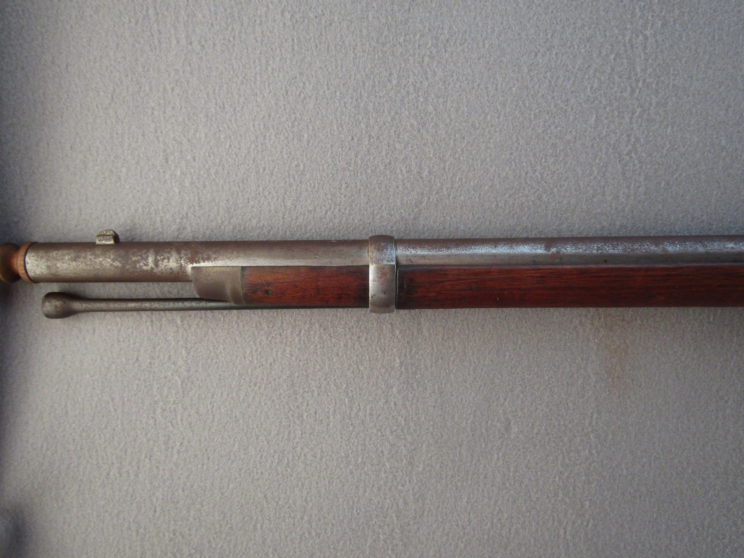 black powder:  SPRINGFIELD MODEL 1861 PERCUSSION MUZZLE LOADING RIFLE, 69CAL, NVSN