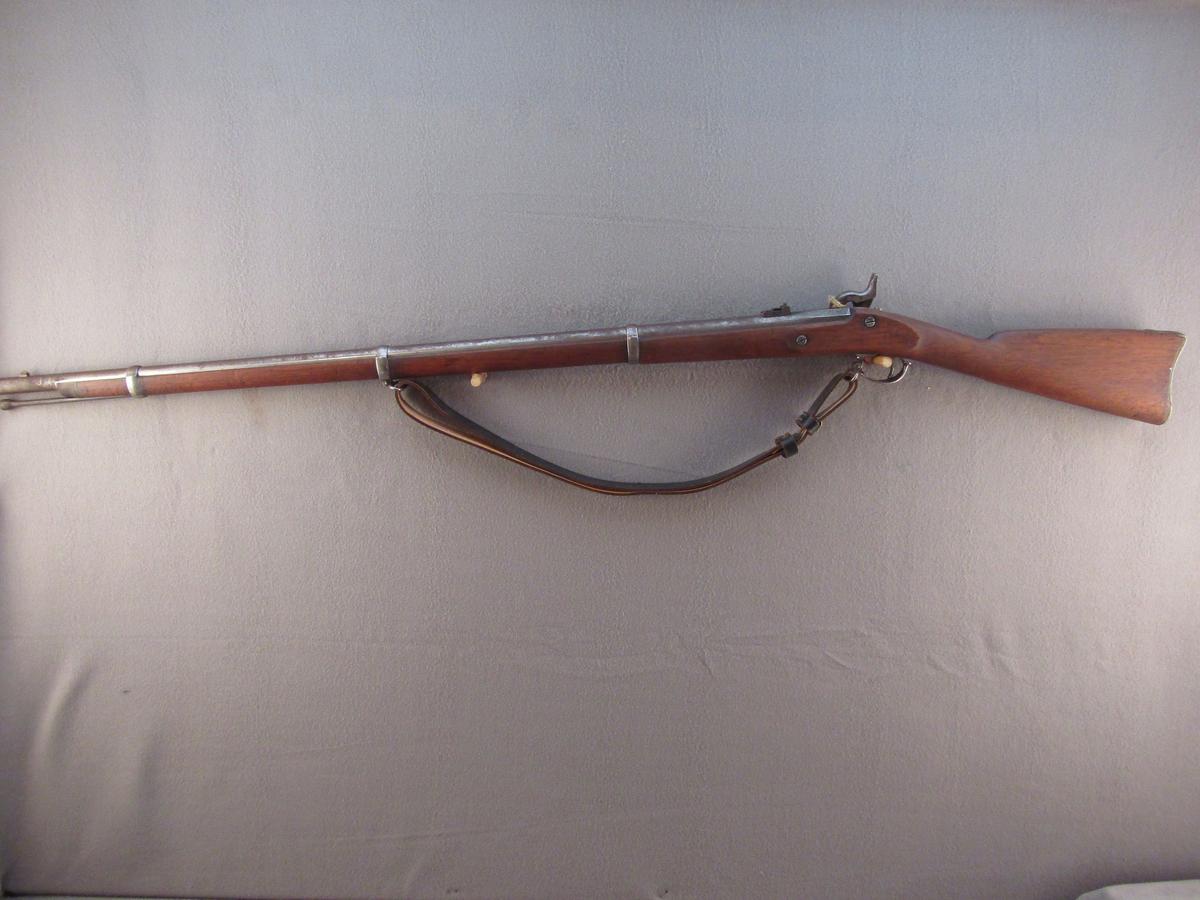 black powder:  SPRINGFIELD MODEL 1861 PERCUSSION MUZZLE LOADING RIFLE, 69CAL, NVSN