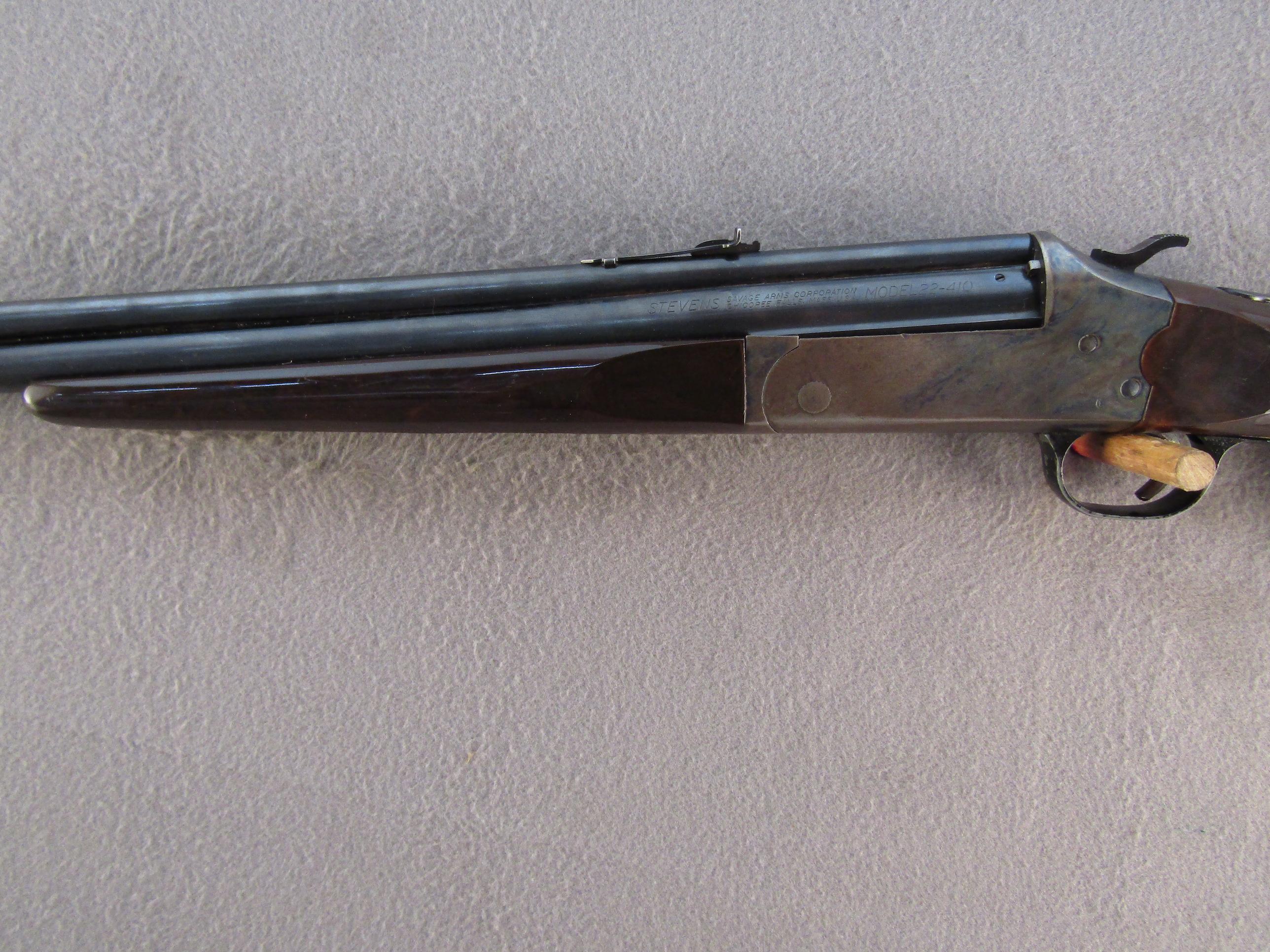 STEVENS MODEL 22-410, 22CAL RIFLE/410 SHOTGUN, NVSN