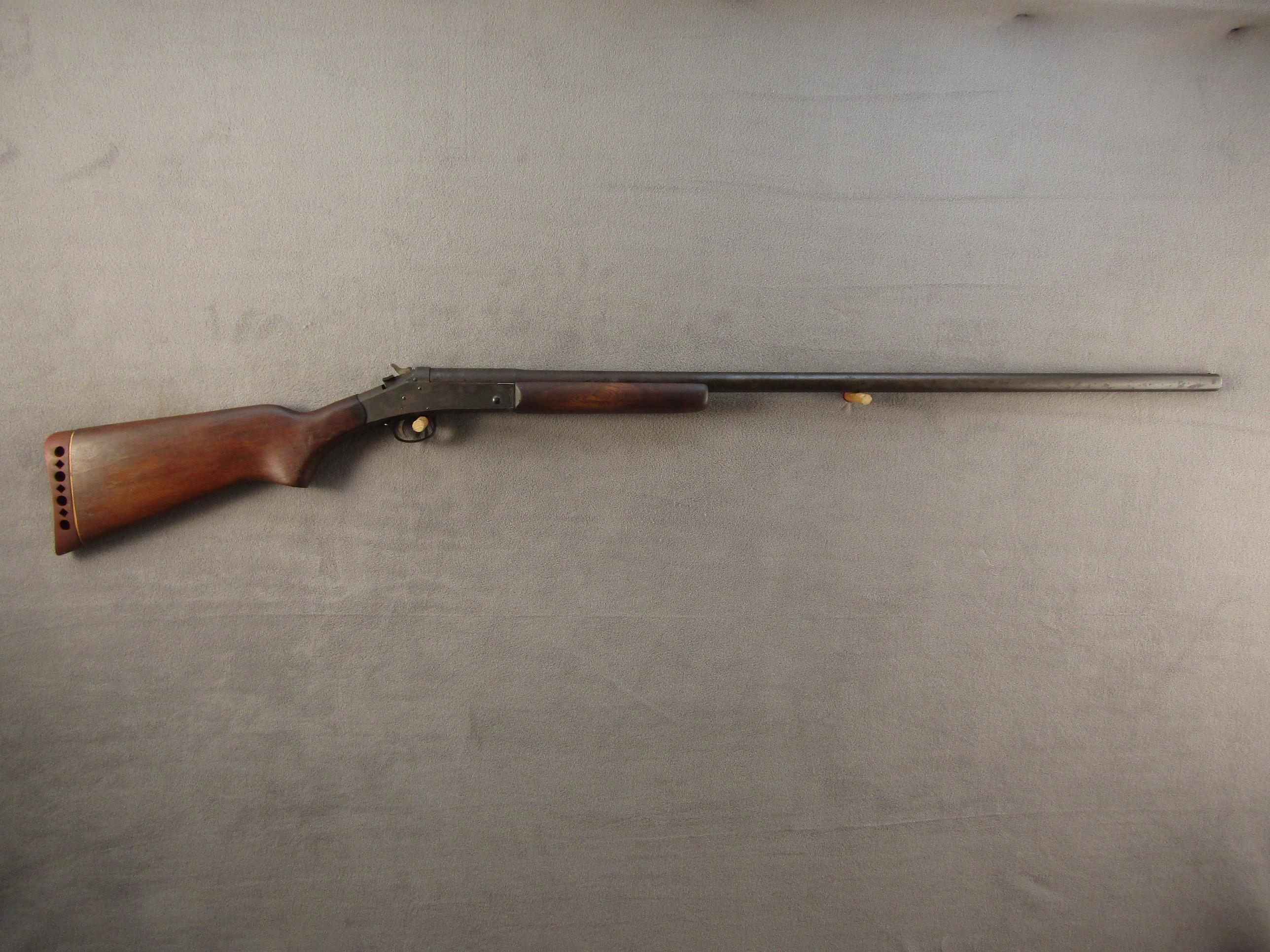 H&R TOPPER MODEL 148, 12GA SINGLE SHOT SHOTGUN, NVSN