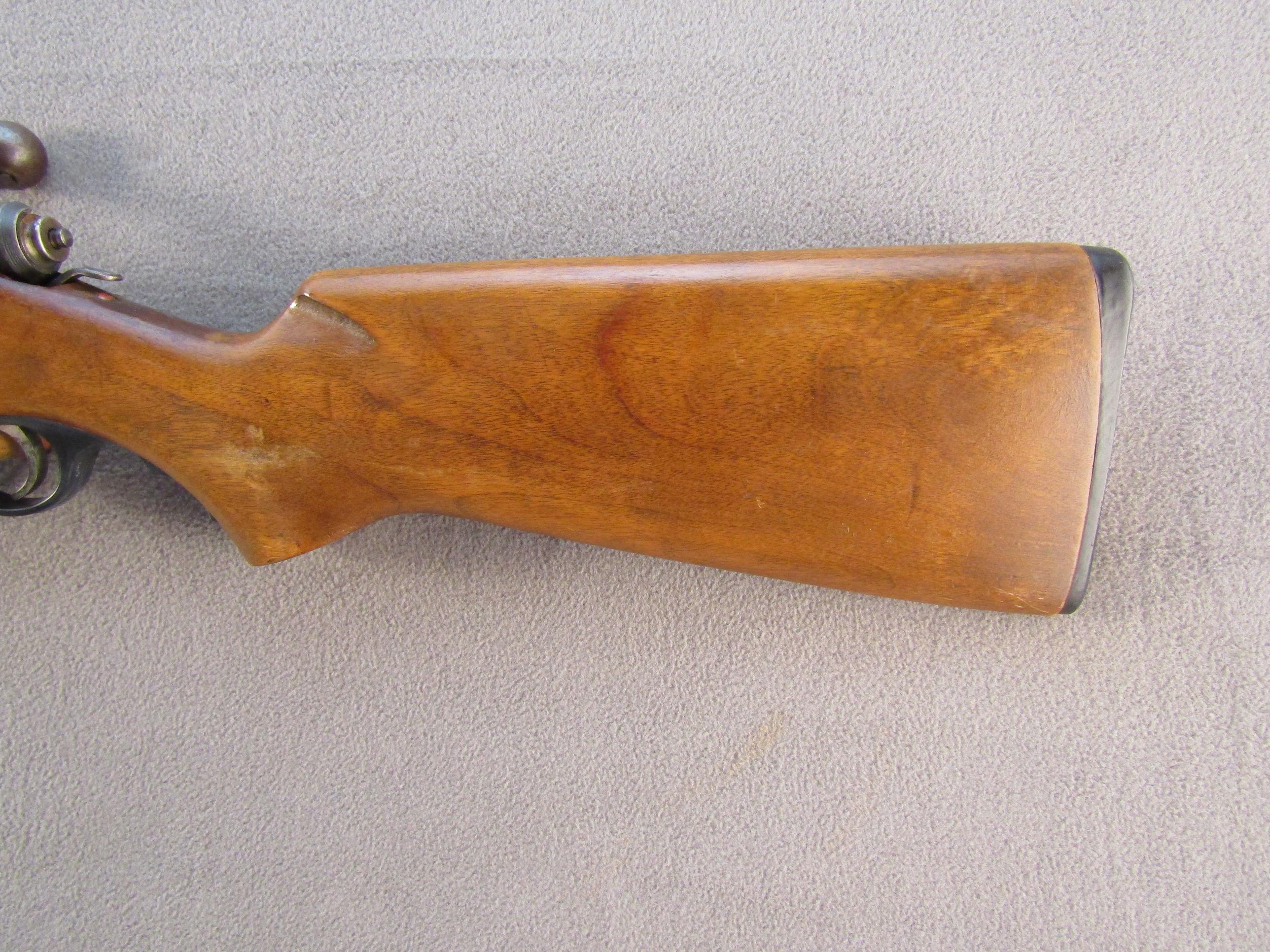 WARDS WESTERN FIELD MODEL 93M-497A, 22CAL BOLT ACTION RIFLE, NVSN