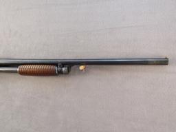 ITHACA MODEL 37 FEATHER LIGHT, 12GA PUMP ACTION SHOTGUN, S#573917-2
