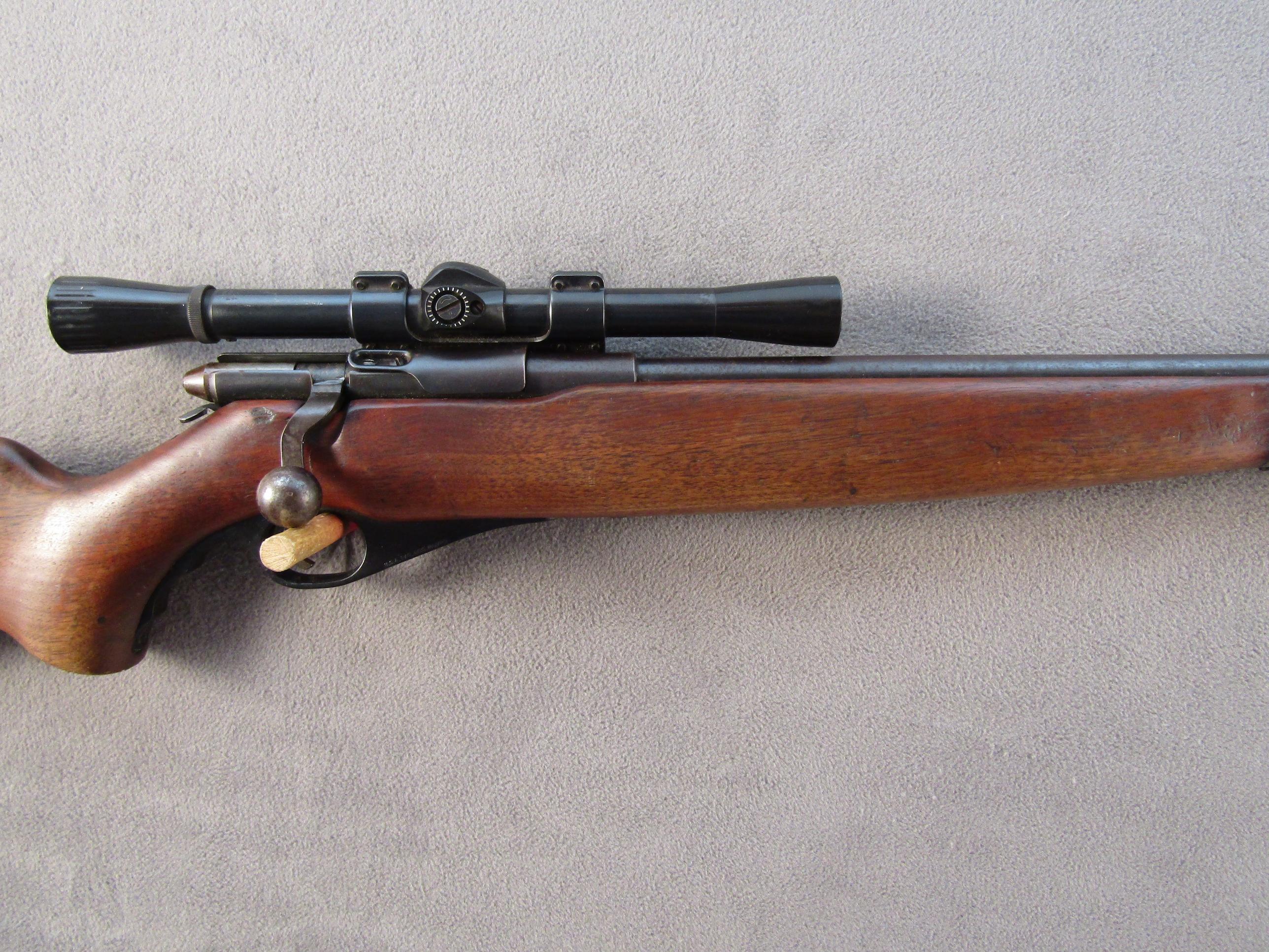 MOSSBERG MODEL 46M-B, 22CAL BOLT ACTION RIFLE, NVSN