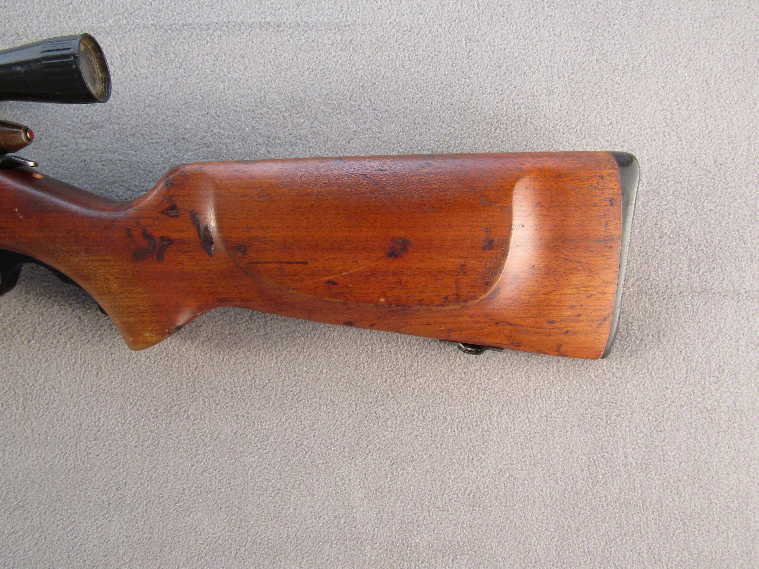 MOSSBERG MODEL 46M-B, 22CAL BOLT ACTION RIFLE, NVSN