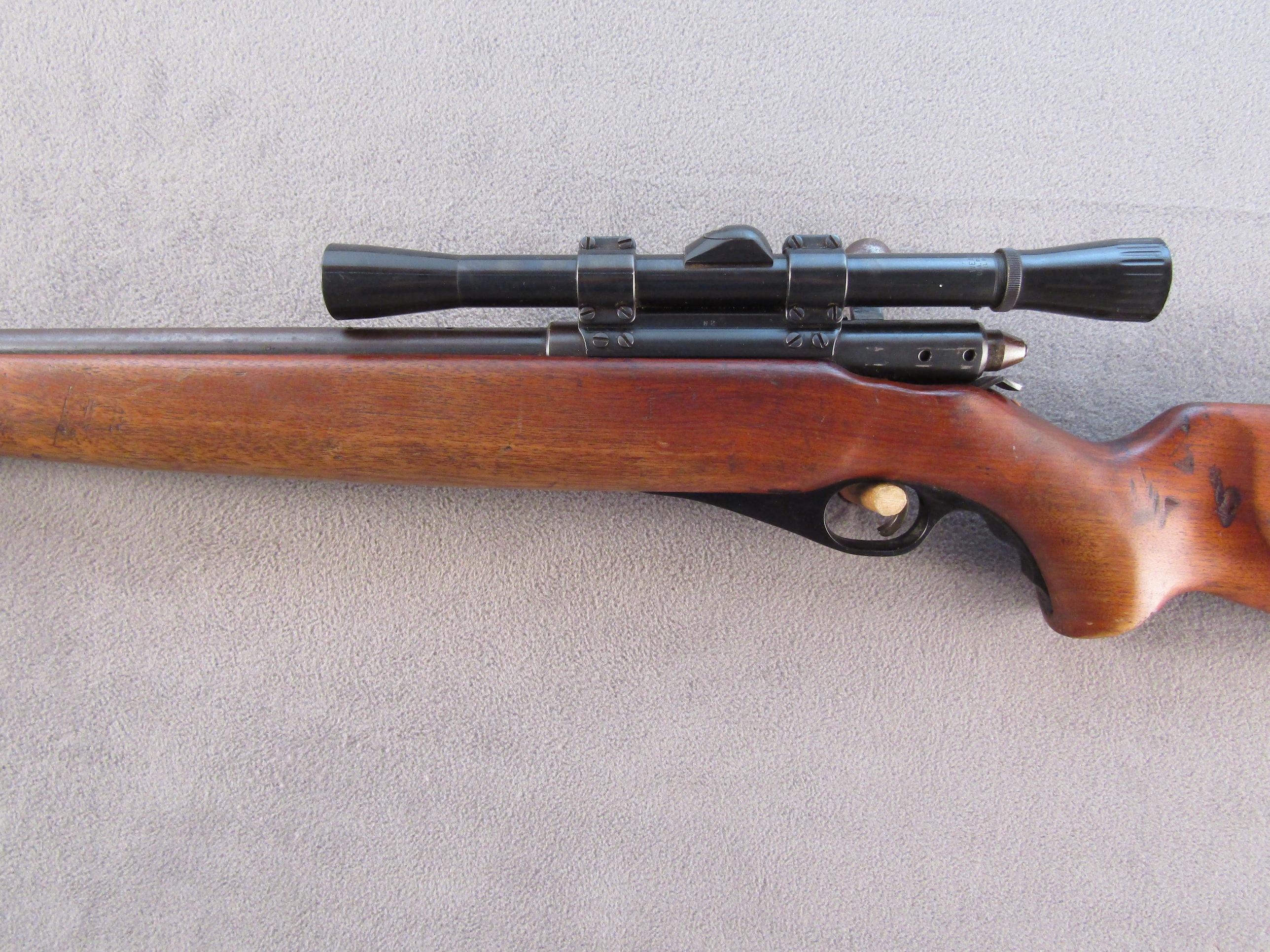 MOSSBERG MODEL 46M-B, 22CAL BOLT ACTION RIFLE, NVSN