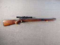 MOSSBERG MODEL 46M-B, 22CAL BOLT ACTION RIFLE, NVSN
