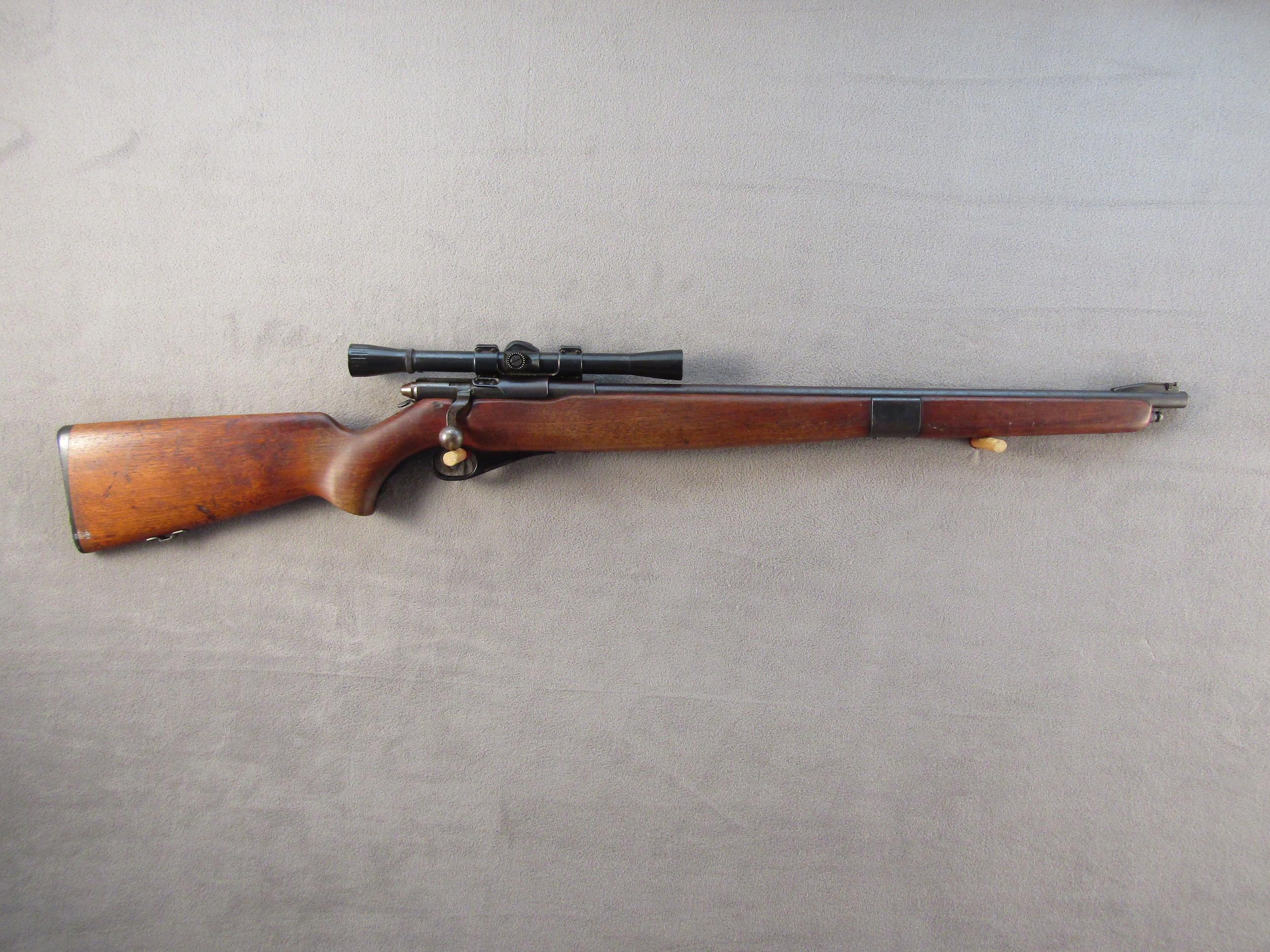 MOSSBERG MODEL 46M-B, 22CAL BOLT ACTION RIFLE, NVSN