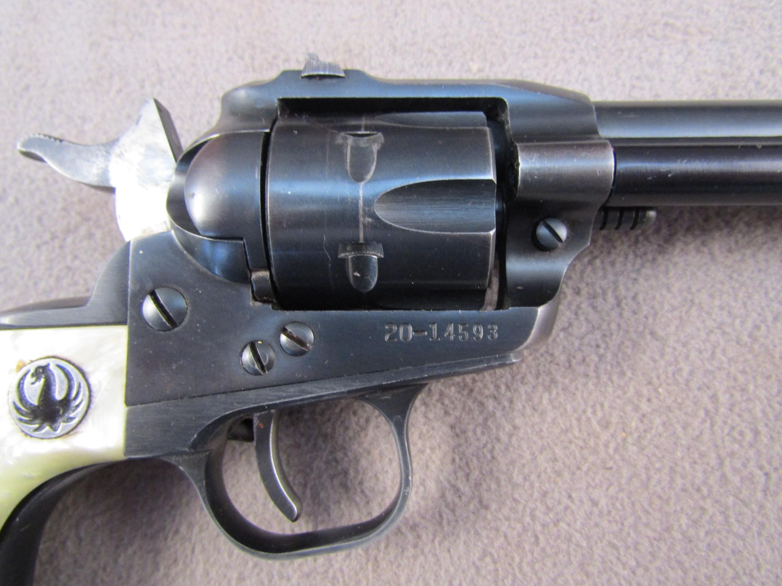 handgun: RUGER Single-Six, Revolver, 22 cal, 6 shot, 6.5" barrel, S#20-14593