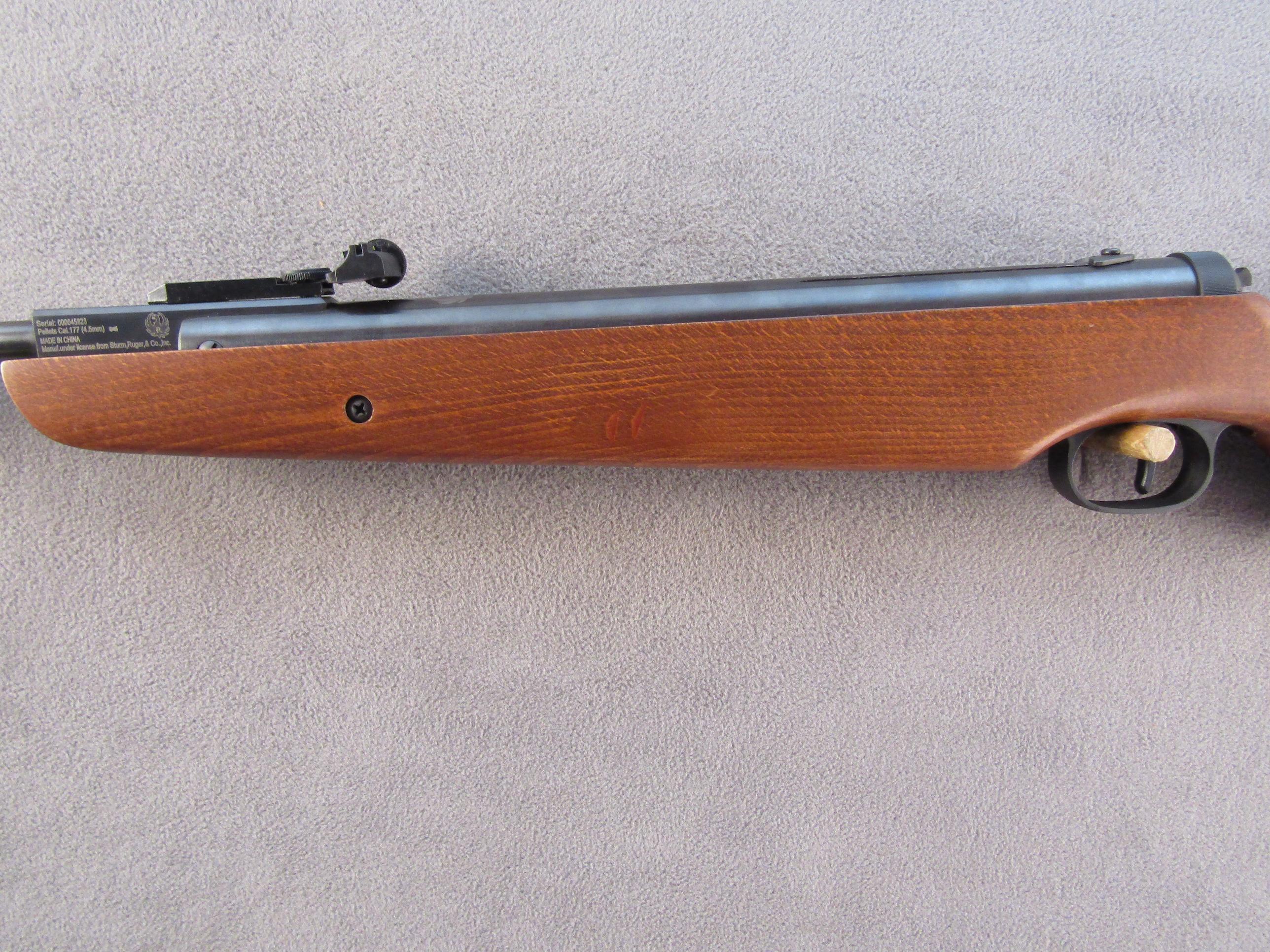 bb gun: RUGER Model Airhawk, 177cal, S#000045823