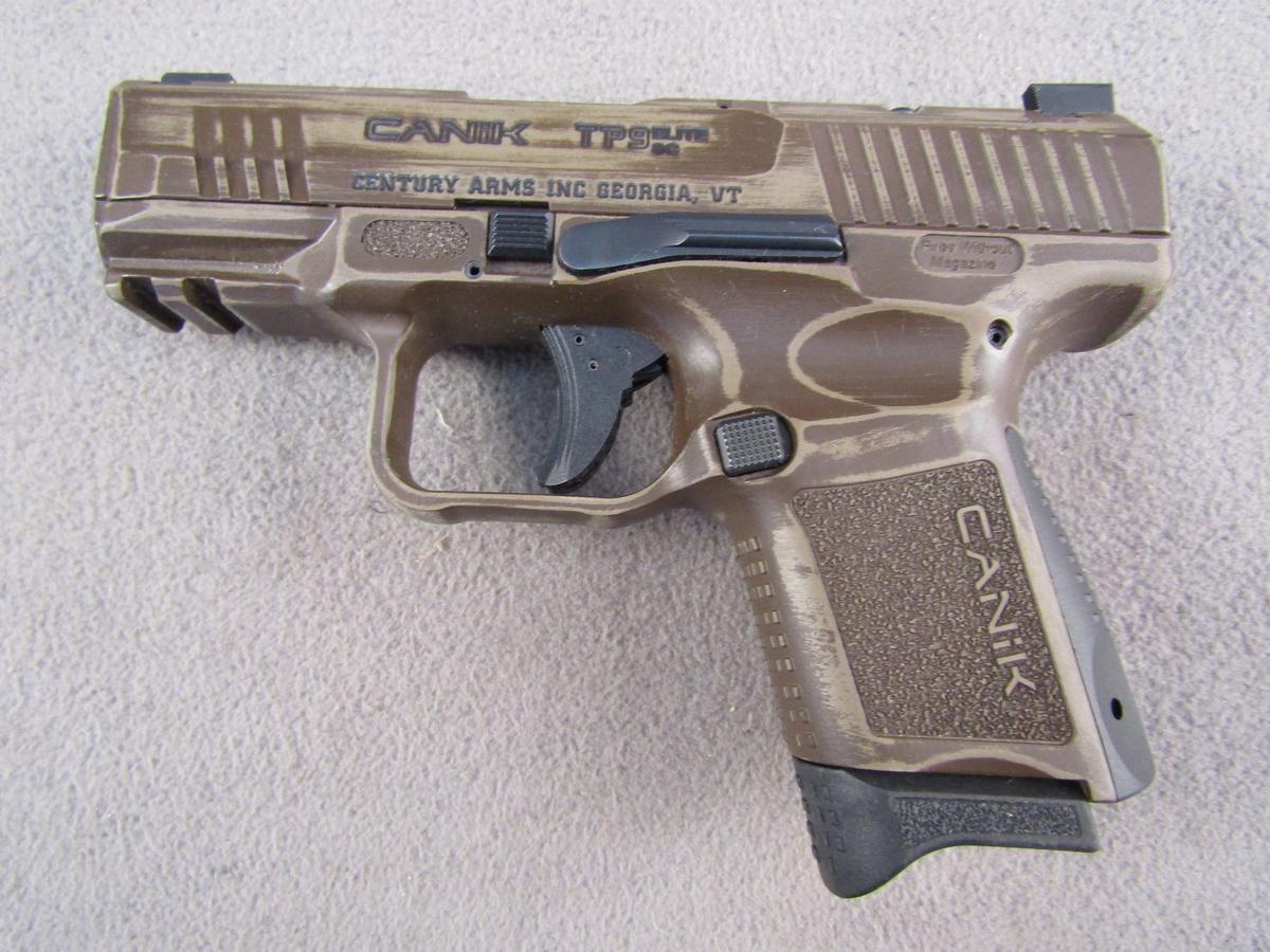 handgun: CANIK Model TP9, Semi-Auto Pistol, 9mm, 12 shot, 3.5" barrel, S#T6472-20CB39226