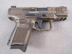 handgun: CANIK Model TP9, Semi-Auto Pistol, 9mm, 12 shot, 3.5" barrel, S#T6472-20CB39226