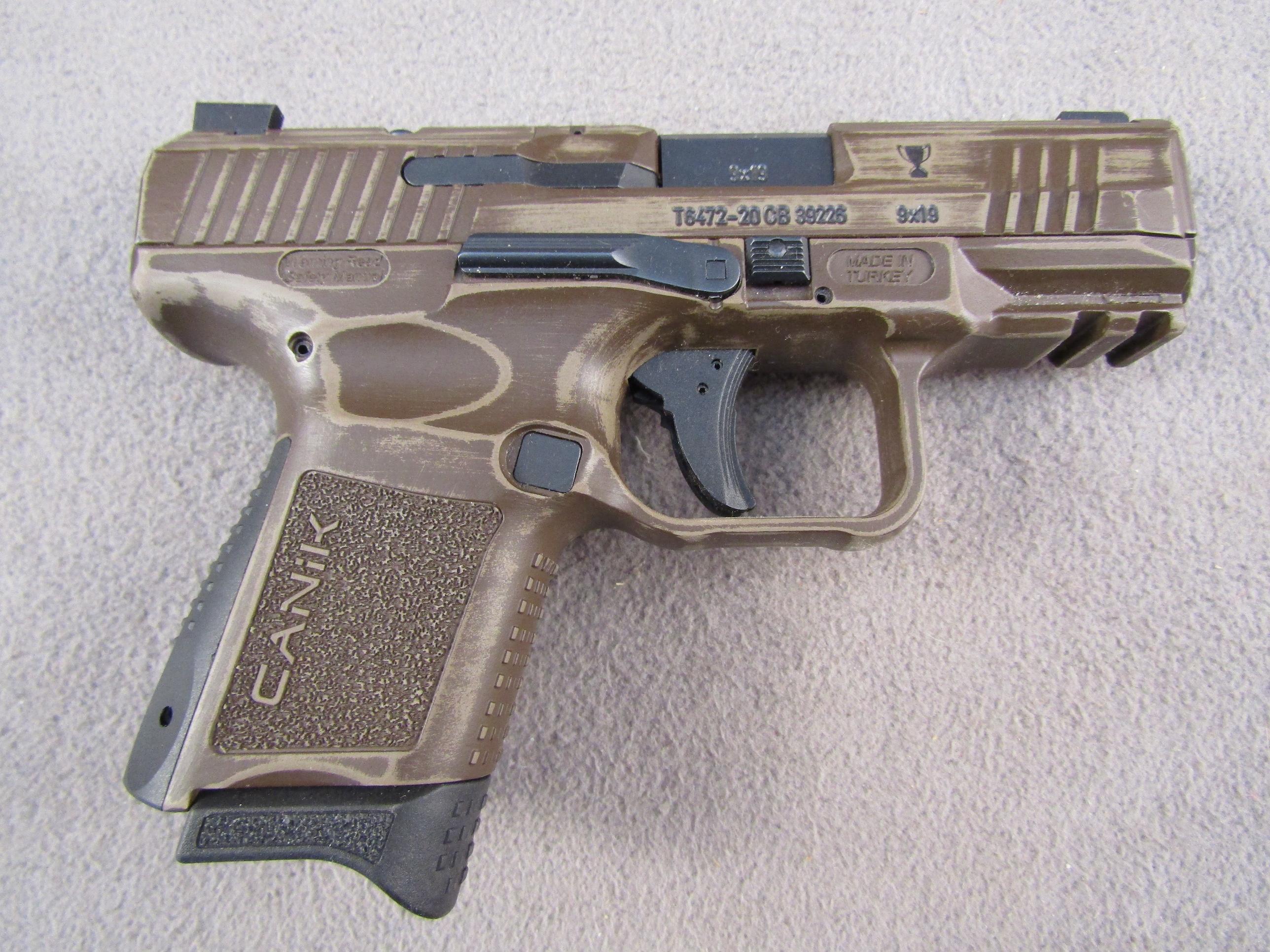 handgun: CANIK Model TP9, Semi-Auto Pistol, 9mm, 12 shot, 3.5" barrel, S#T6472-20CB39226