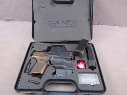 handgun: CANIK Model TP9, Semi-Auto Pistol, 9mm, 12 shot, 3.5" barrel, S#T6472-20CB39226