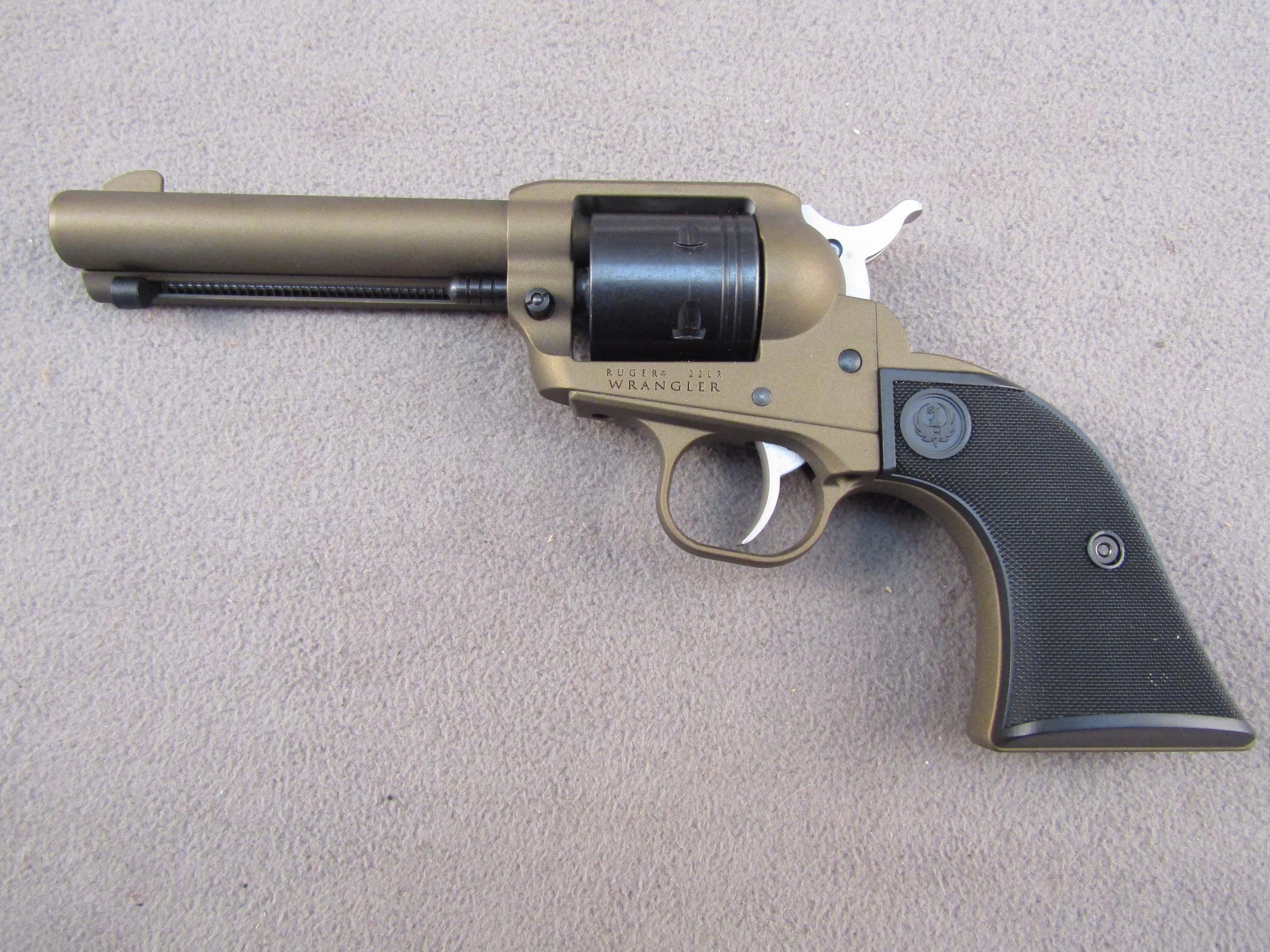 handgun: RUGER Model Wrangler, Revolver, .22LR, 6 shot, 4.75" barrel, S#204-92596
