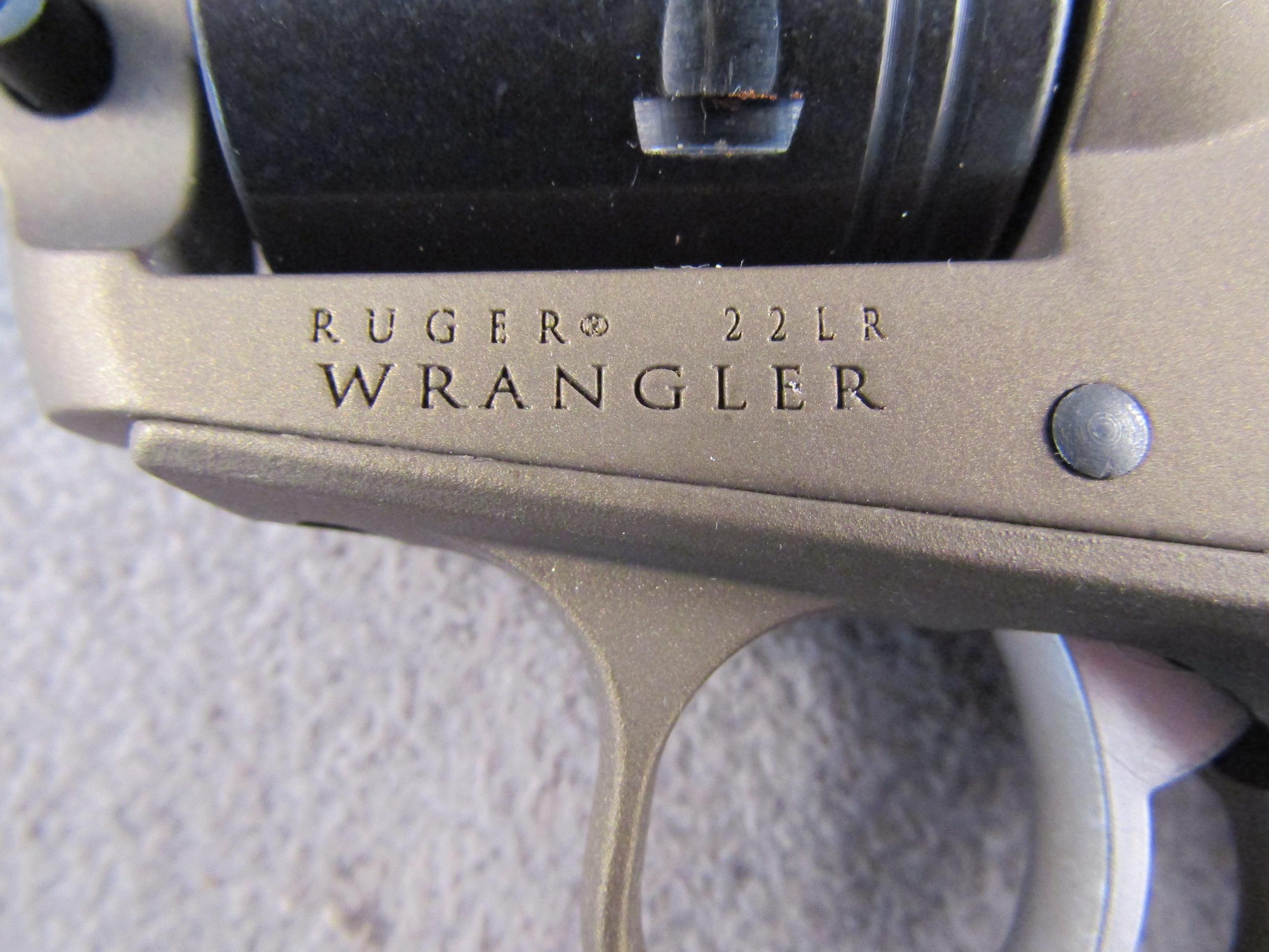 handgun: RUGER Model Wrangler, Revolver, .22LR, 6 shot, 4.75" barrel, S#204-92596
