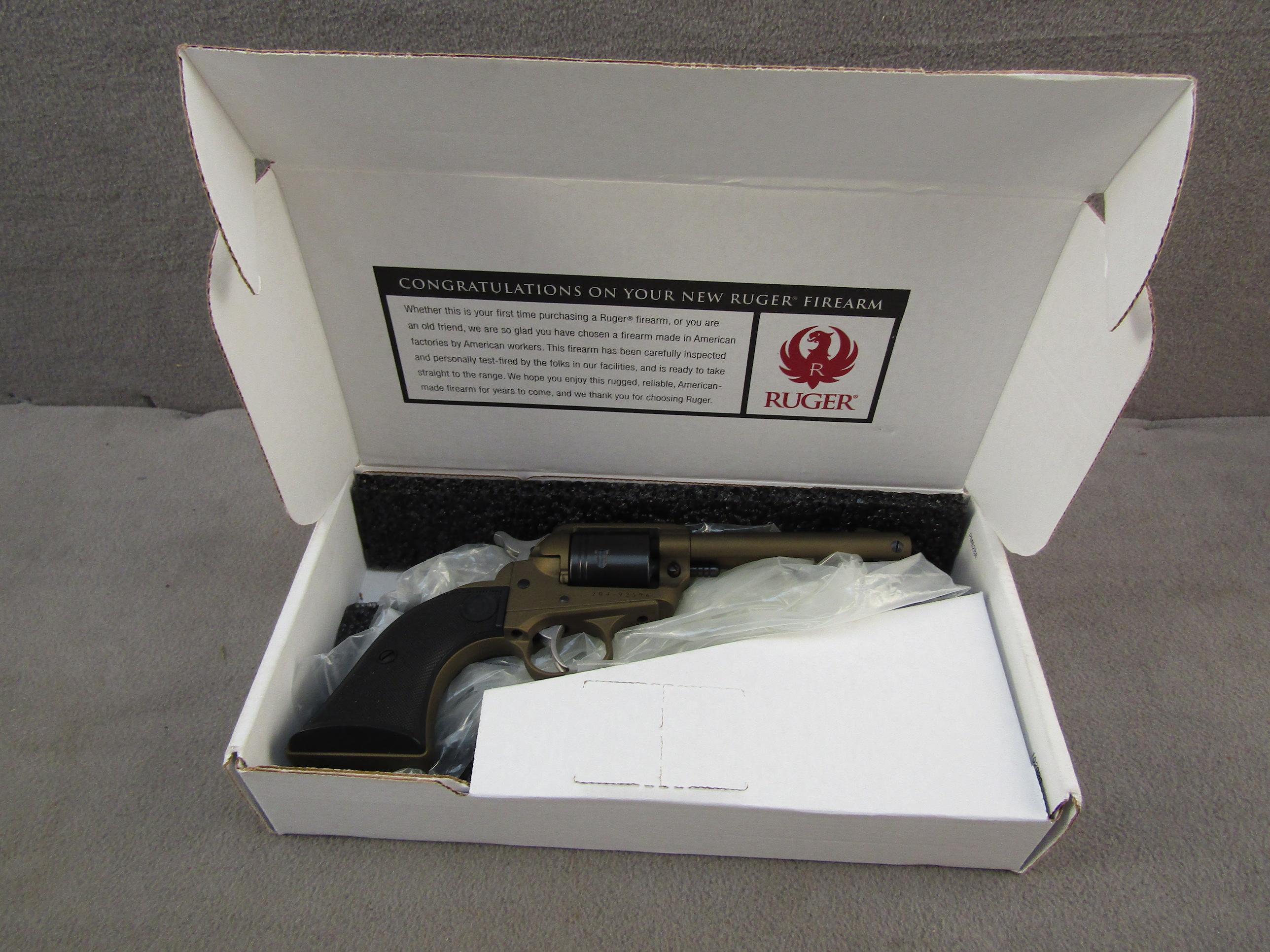 handgun: RUGER Model Wrangler, Revolver, .22LR, 6 shot, 4.75" barrel, S#204-92596