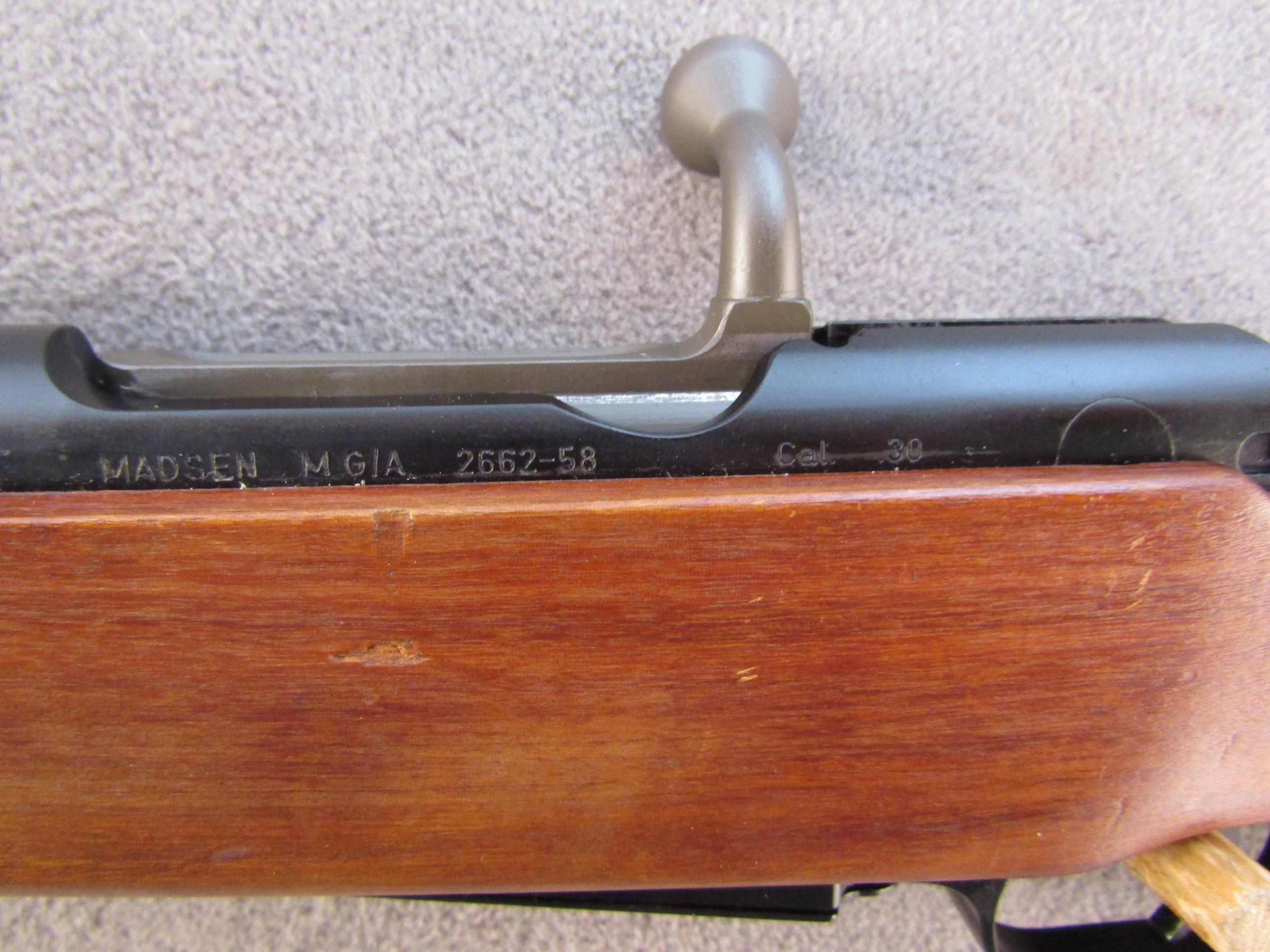 COLUMBIAN MADSEN MAUSER Model MG1A, Bolt-Action Rifle, 30-06, S#2662-58