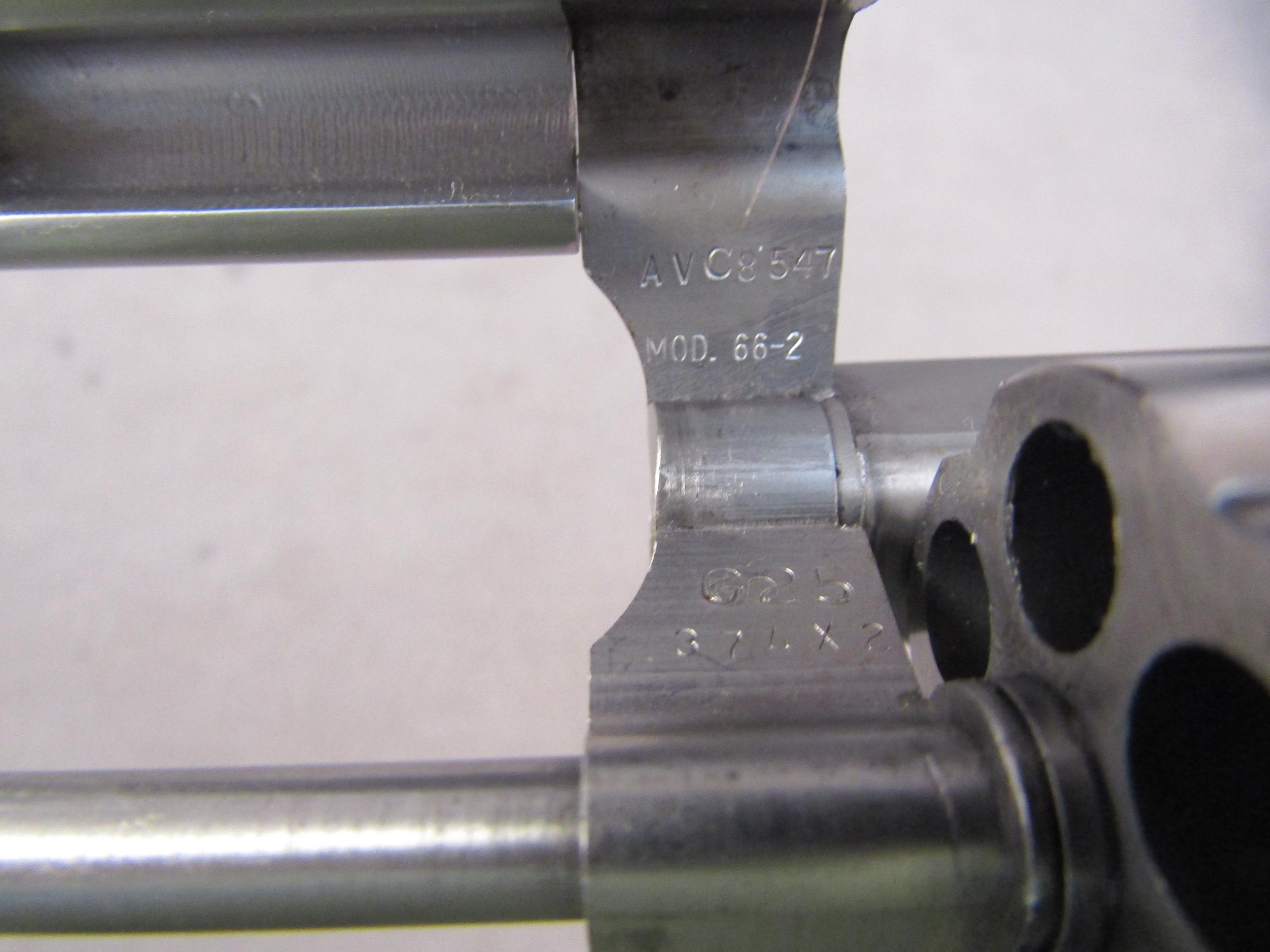 handgun: S&W Model 66-2, Revolver, .357, 6 shot, 4" barrel, S#AVC8547