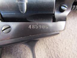 handgun: RUGER Model Single-Six, Revolver, .22, 6 shot, 5.25" barrel, S#485906