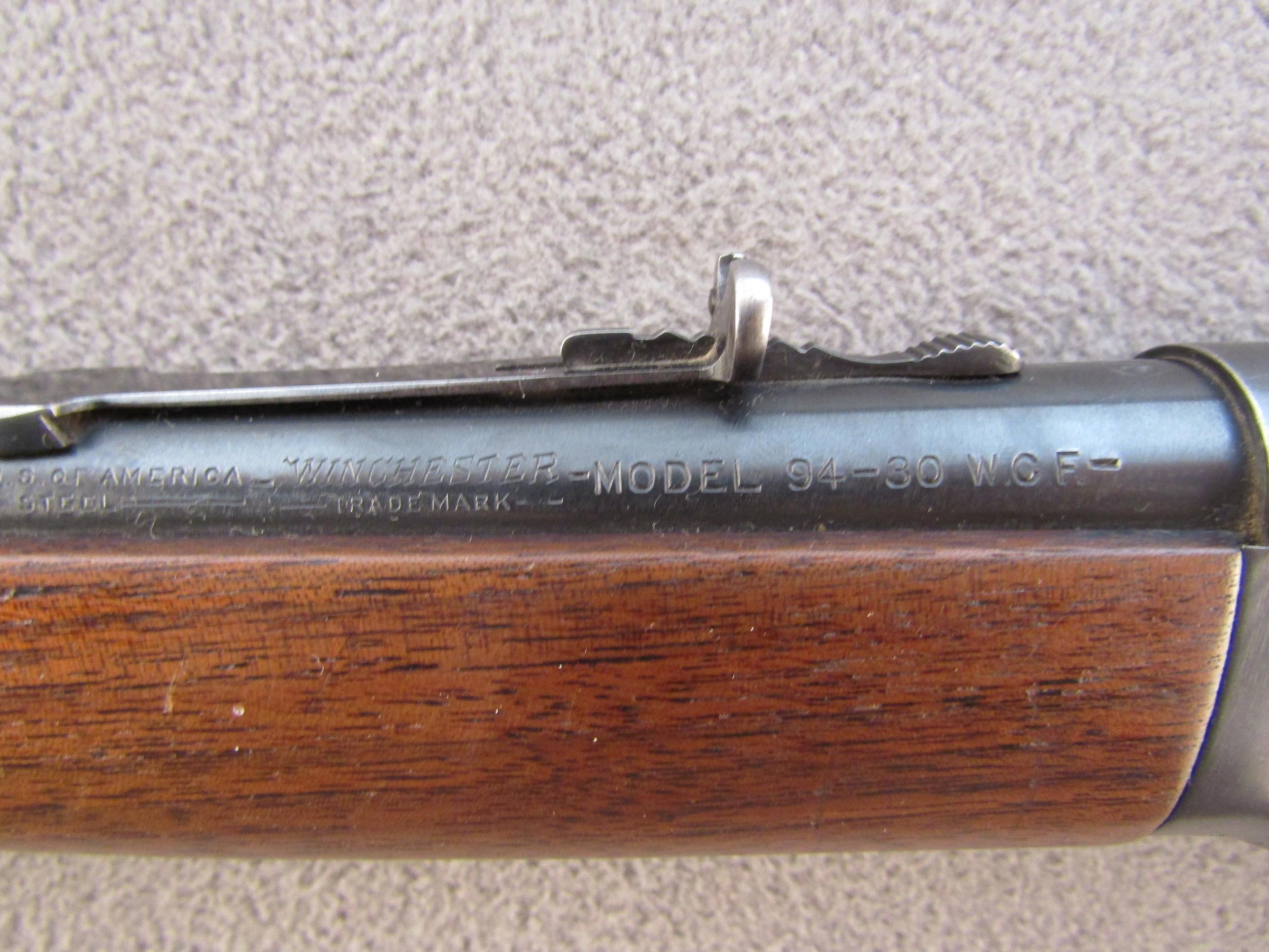 WINCHESTER Model 94, Lever-Action Rifle, .30 wcf, S#1512982