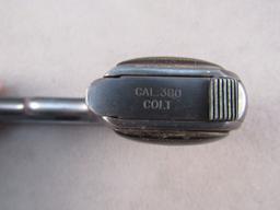 handgun: COLT Model Colt Automatic, Semi-Auto Pistol, .380, 6 shot, 3.75" barrel, S#51565